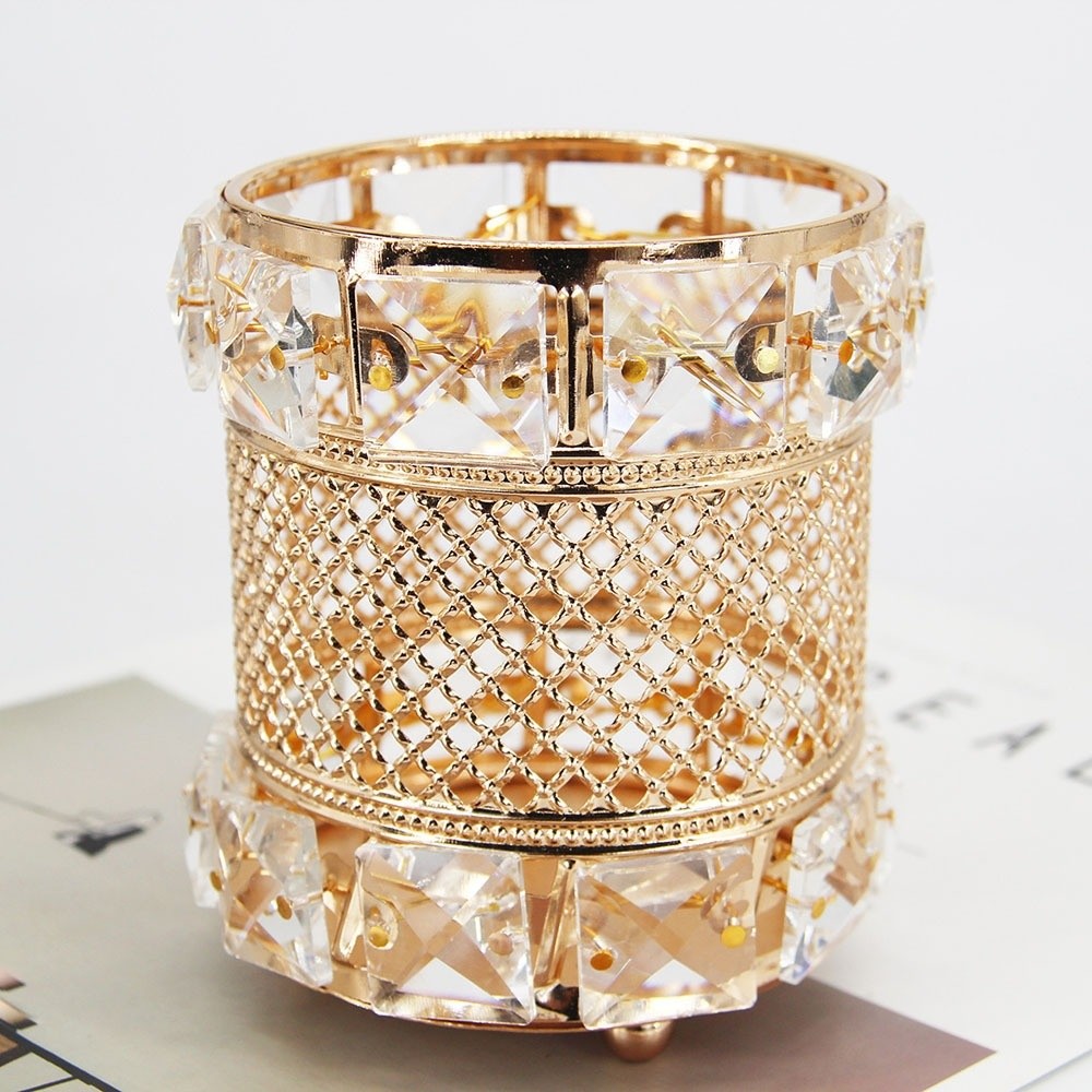 Gouden make-upborstelhouder or - Luxury Skincare And Makeup Brands recensie en prijs